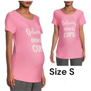 Time And Tru Women's Delivery
From Cupid Graphic Pink T-Shirt Size S (4-6)